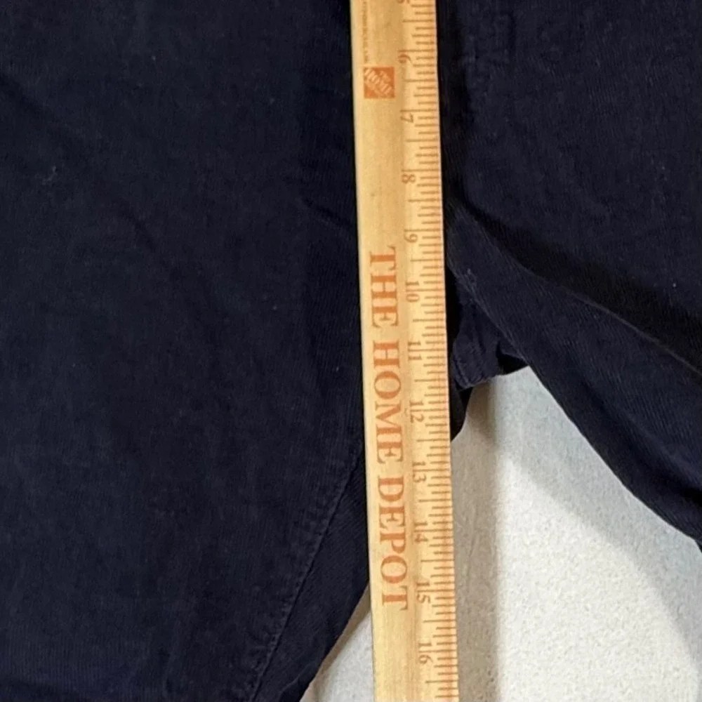 J Crew Flex Corduroy Pants Mens 34x34 Slim Fit Dark Wash Navy Blue‎ Stretch